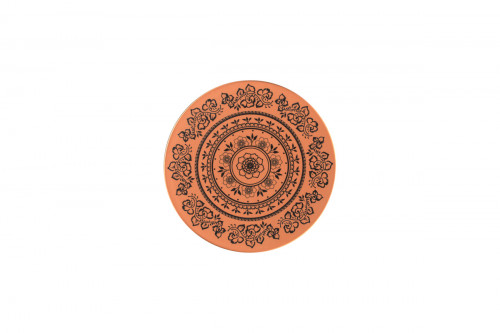 Assiette extra plate rond Tero Décor Alexandria porcelaine Ø 20,5 cm Earth Rak