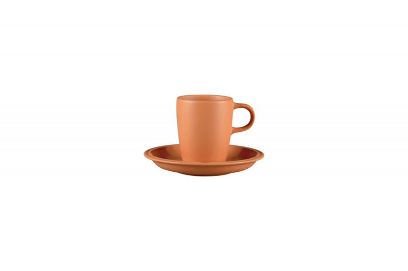 Tasse à café rond Tero Décor Prima porcelaine 20 cl Ø 7 cm Earth Rak