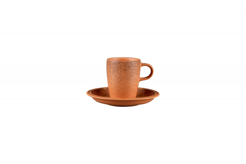 Tasse à café rond Tero Décor Denia porcelaine 20 cl Ø 7 cm Earth Rak