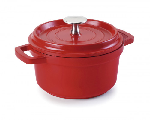 Cocotte fonte d'aluminium Revêtement anti-adhésif Avec couvercle Ø 14 cm 7,5 cm 0,9 L Lacor