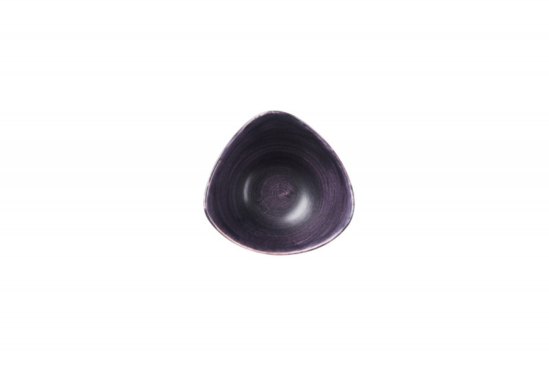 Bol triangulaire deep purple porcelaine vitrifiée 15,3x15,3 cm Stonecast Patina Churchill