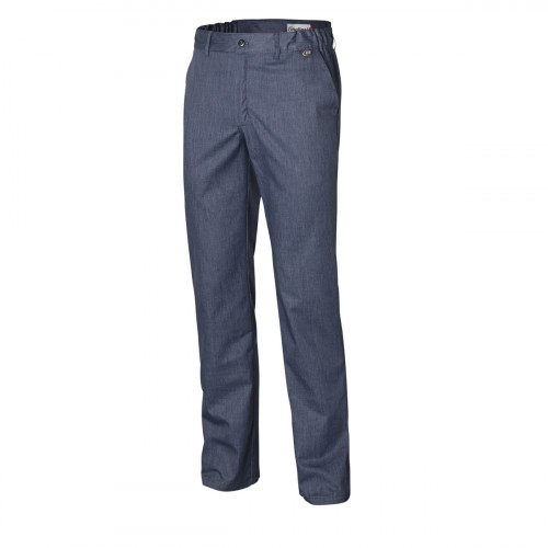 Pantalon de cuisine homme denim bleu 38 Pebeo Molinel