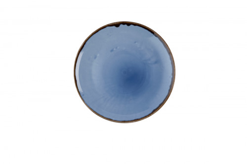 Assiette coupe plate rond bleu indigo porcelaine vitrifiée Ø 16 cm Harvest Dudson