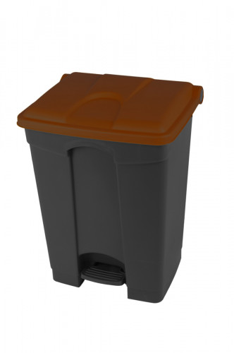 Collecteur à pédale plastique 70 L gris anthracite Probbax