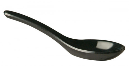 Cuillère chinoise mélamine noir 13,5x4,5x4,5 cm Aps