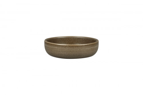Assiette coupe creuse rond Dark Brown porcelaine Ø 16 cm Selva Rak