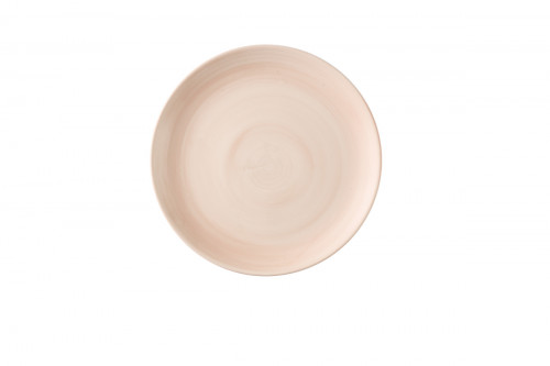 Assiette coupe plate rond Canvas Coral porcelaine vitrifiée Ø 28,8 cm Stonecast Churchill