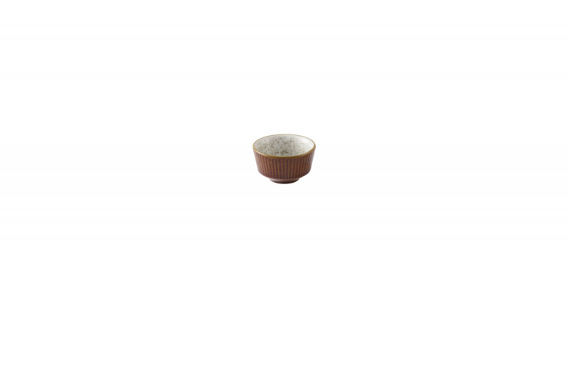 Pot à sauce rond brun porcelaine vitrifiée Ø 6,9 cm Kochi Churchill