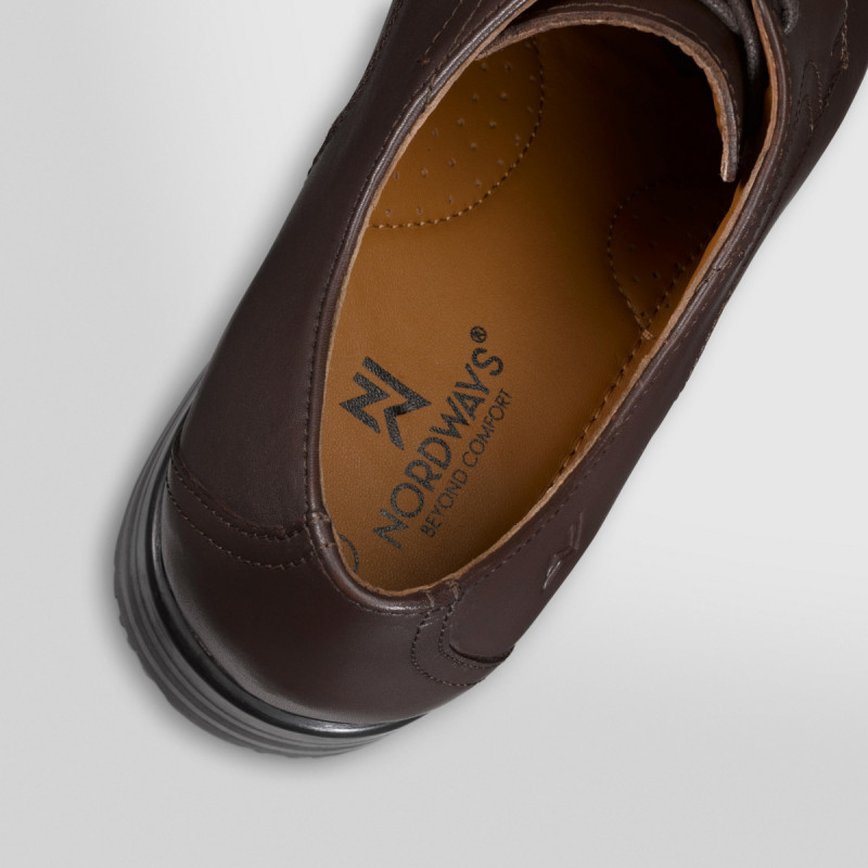 Chaussures à lacets basse marron 41 Nclass Nordways