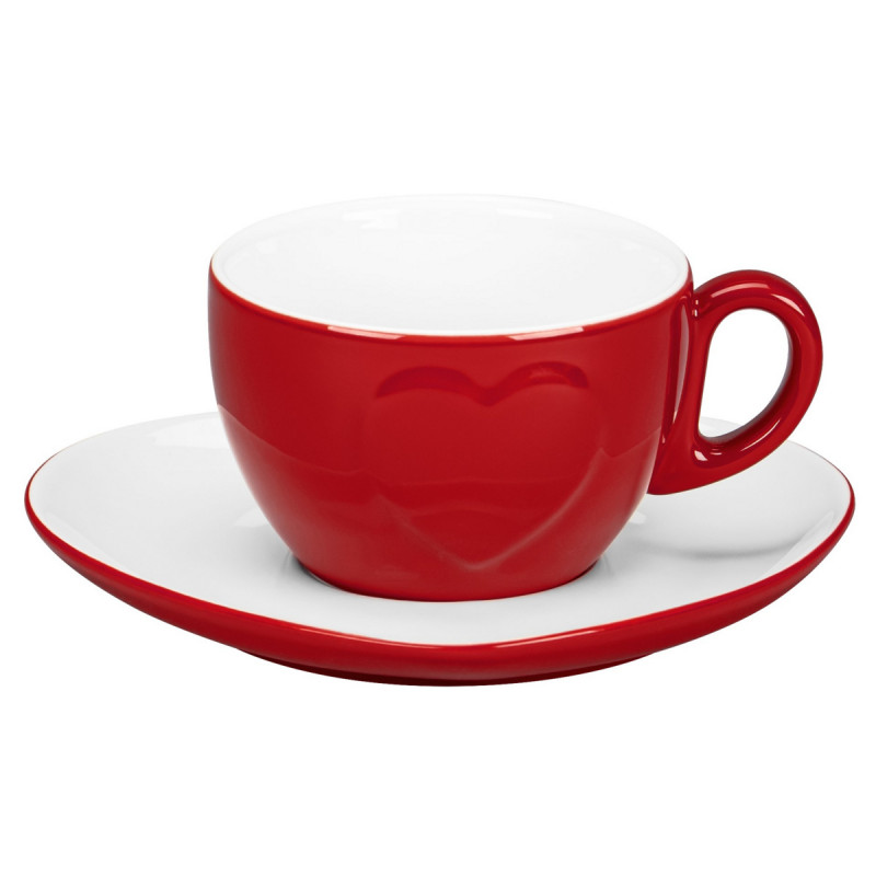 Sous tasse double empreinte blanc porcelaine 16 cm Cliché Rak