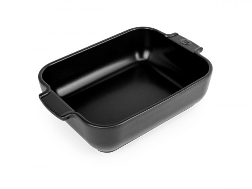 Plat à four noir porcelaine 19x11 cm Peugeot Saveurs