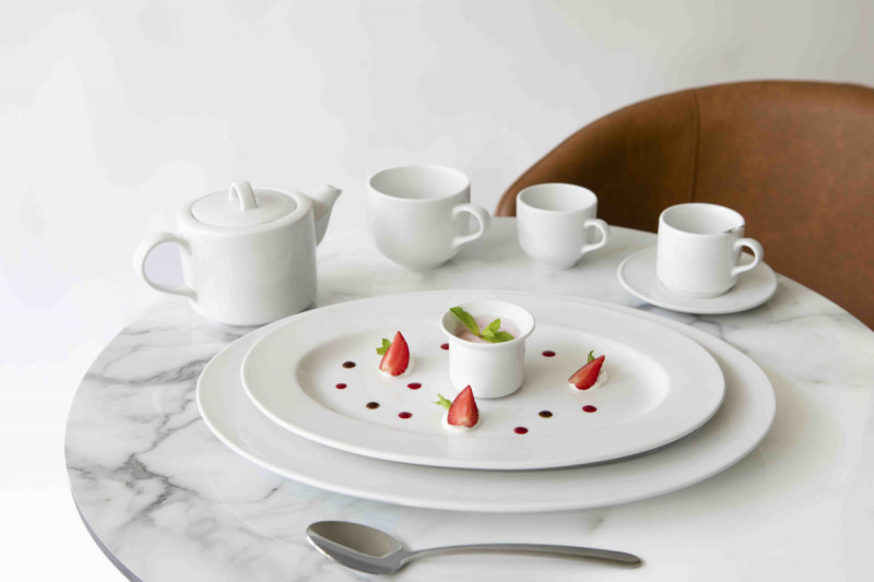 Tasse expresso rond blanc porcelaine 9 cl Ø 6,8 cm Presto Accolade