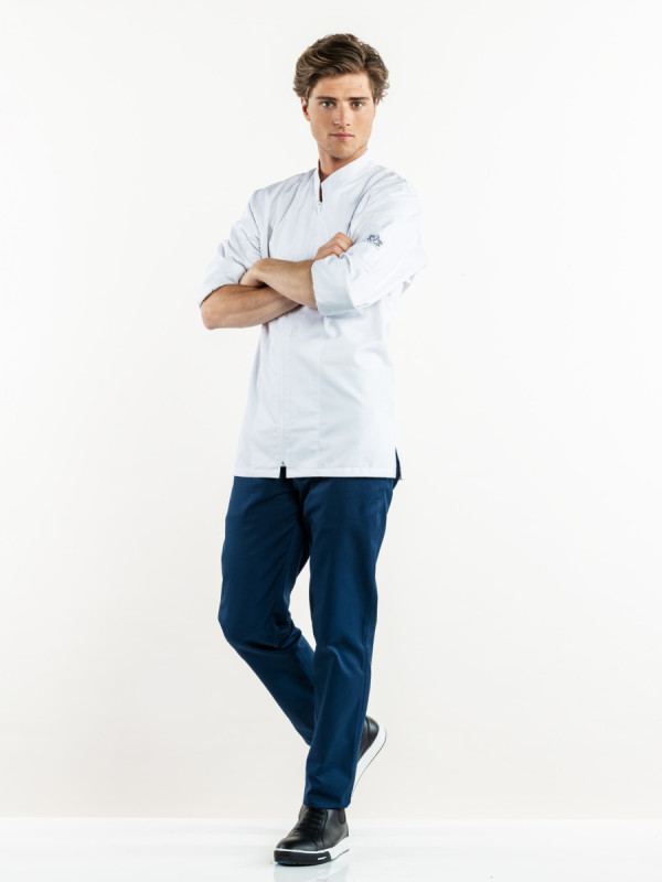 Pantalon de cuisine bleu marine 58 Marino Chaud Devant