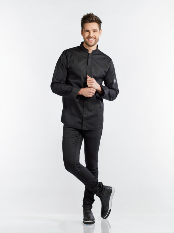 Veste de cuisine manches longues noir XXXL Sabor Chaud Devant