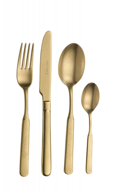 Fourchette de table or inox 18/10 Casali Stoned Pintinox