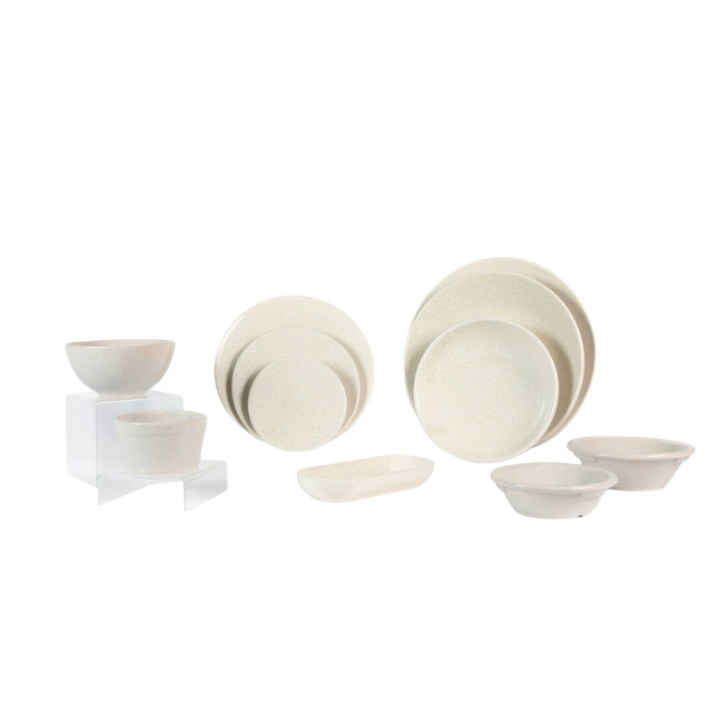 Assiette creuse stone grès renforcé Ø 23 cm Twist Essentials Collection