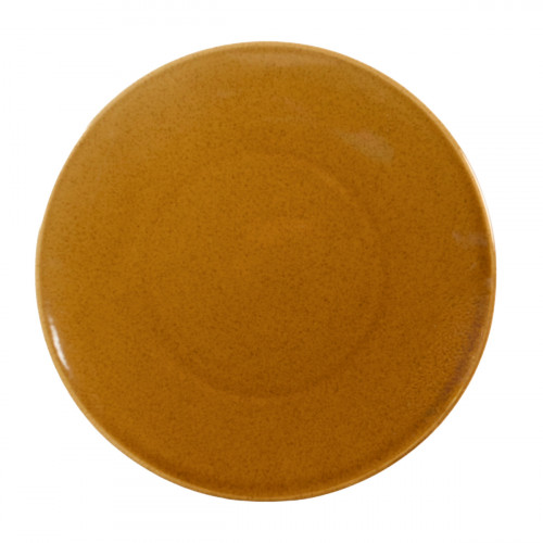 Assiette coupe plate caramel grès renforcé Ø 25 cm Twist Essentials Collection